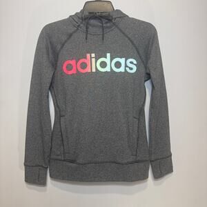 Adidas Climawarm women's high neck hoodie - gray - Size XS
